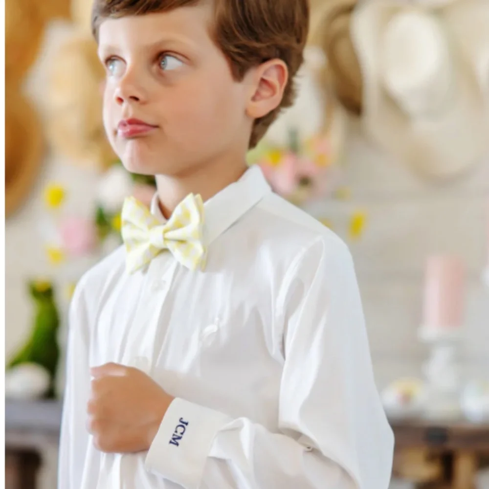 Baylor Bowtie - Lake Worth Yellow Gingham